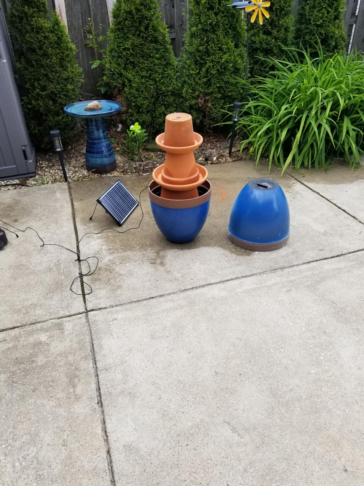 Solar Water Pump, 12W Solar Fountain Pump 160GPH Flow Adjustable Solar Powered Pond Pump with Dry-Run Protection for Fish Pond, Wildlife Garden, Ponds, Waterfall, Hydroponics P112L customer photo 1