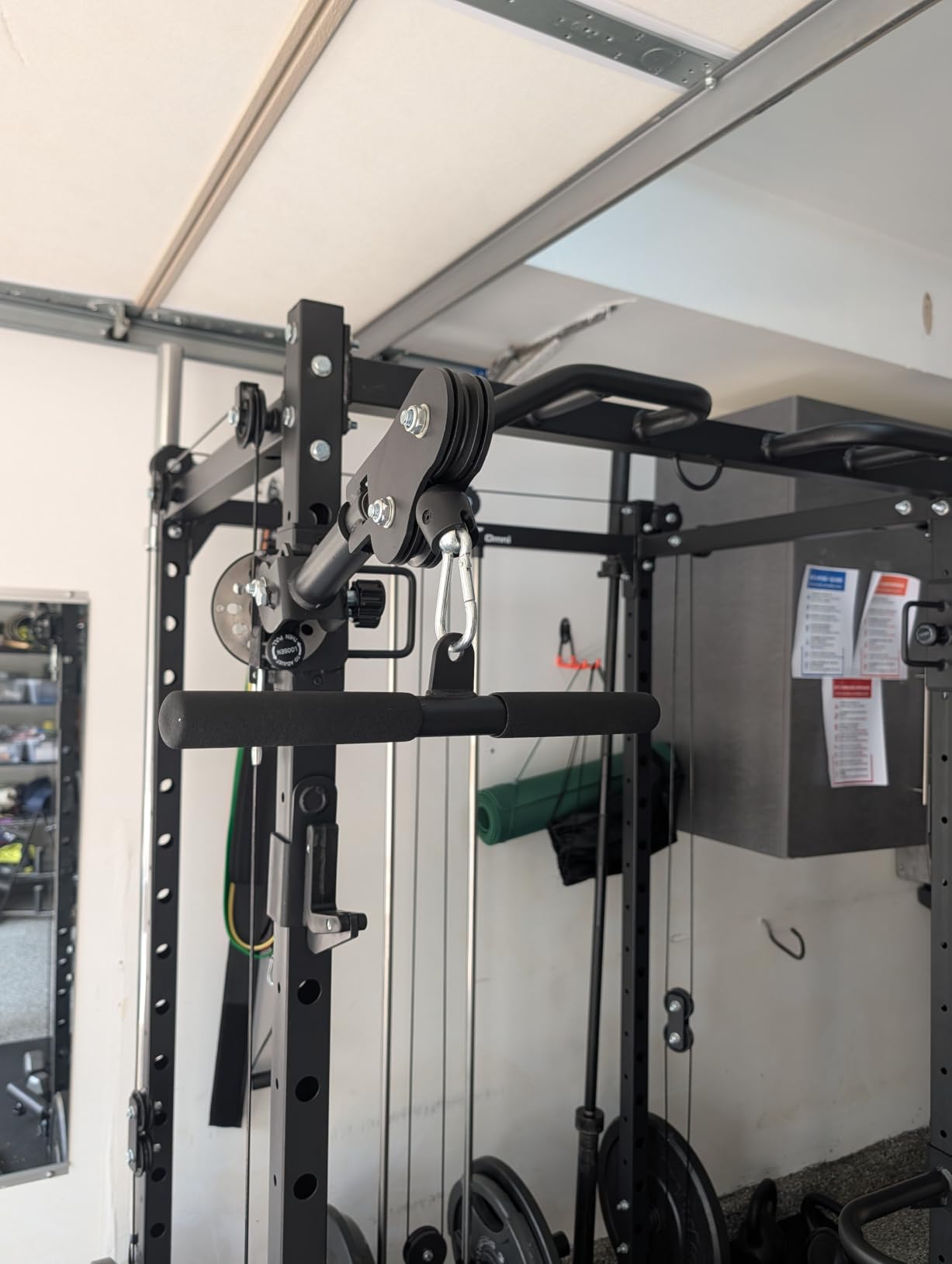 Eonfit E2 Power Rack Power Cage with Cable Machine for Home Gym Equipment | Strength Training Squat Rack With Pivot Arms Functional Trainer Pulley System Cable Crossover Lat Pull Down For Garage Gym customer photo 2