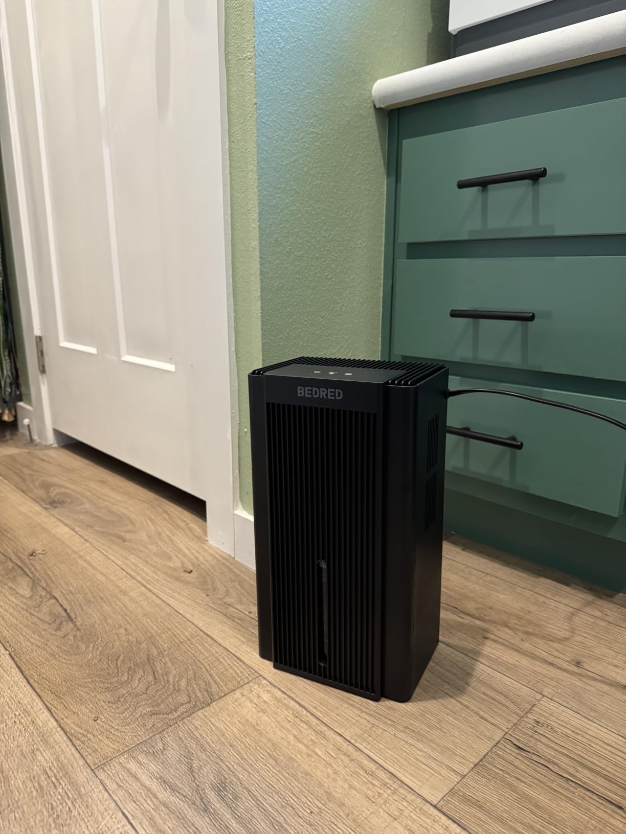 Dehumidifier, 95OZ Dehumidifier for Home 1000 Sq.Ft - Quiet with Auto Shut Off & Relaxing 7 Color Ambient Light, Ideal for Livingroom, Bedroom, Basement (Black) customer photo 2