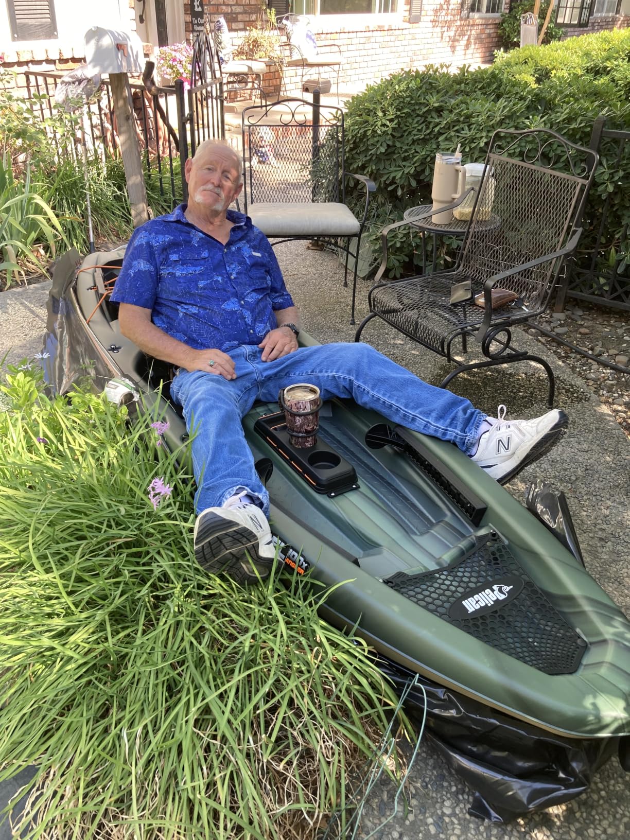Pelican Sentinel 100X - Angler Sit on top Fishing Kayak - Lightweight - Ergolounge Seating System - 10 ft customer photo 1