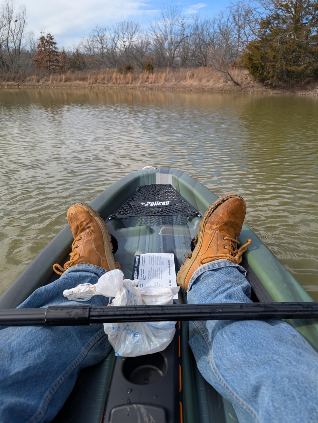 Pelican Sentinel 100X - Angler Sit on top Fishing Kayak - Lightweight - Ergolounge Seating System - 10 ft customer photo 2