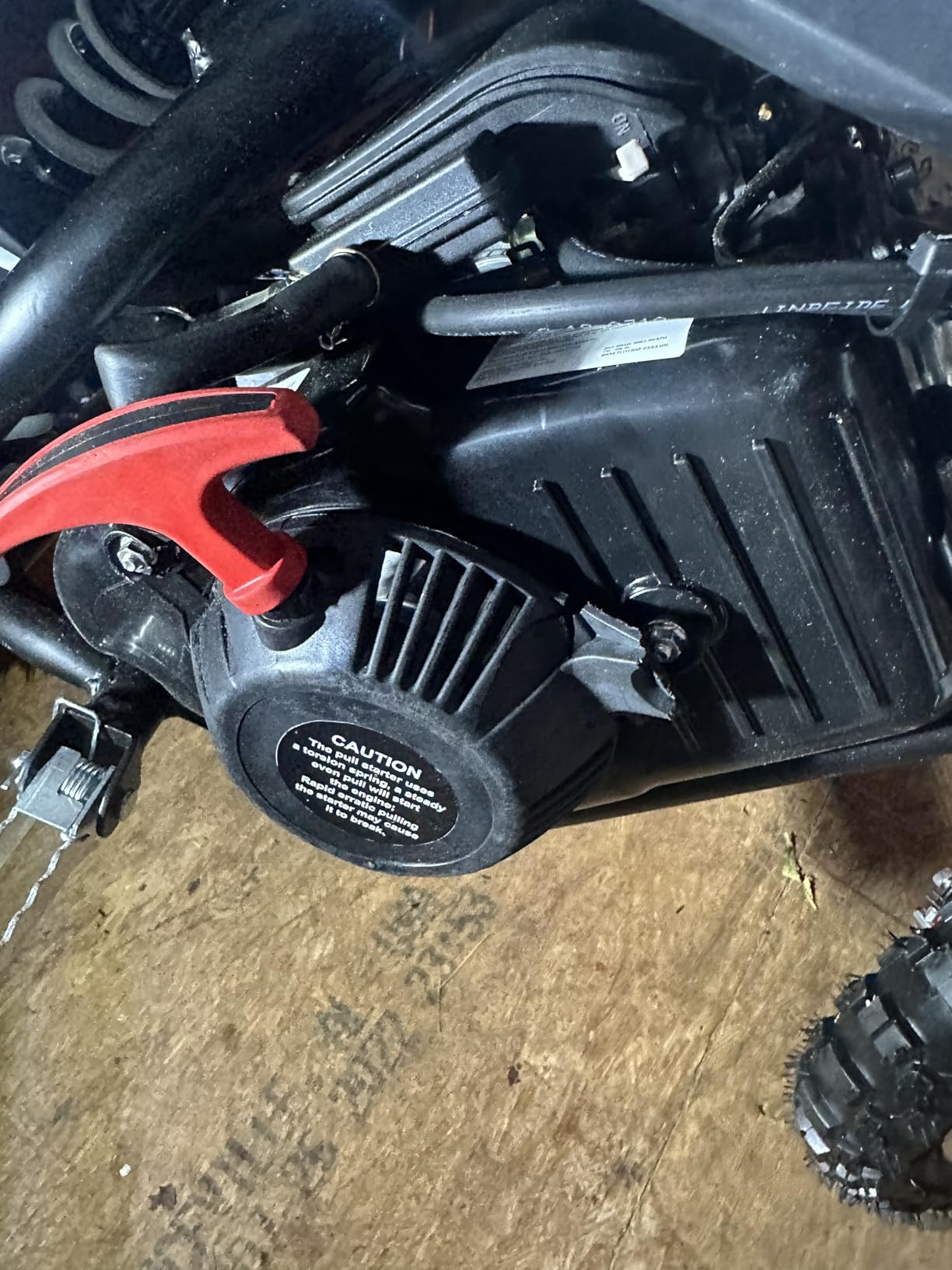 SYX MOTO 60cc Kids Dirt Bike, Gas Powered Mini Bike, 4 Stroke Off-Road Mini Bikes, Trail Bike with Speeds up to 21.75 MPH, Weight Support Up to 143 LBS customer photo 2