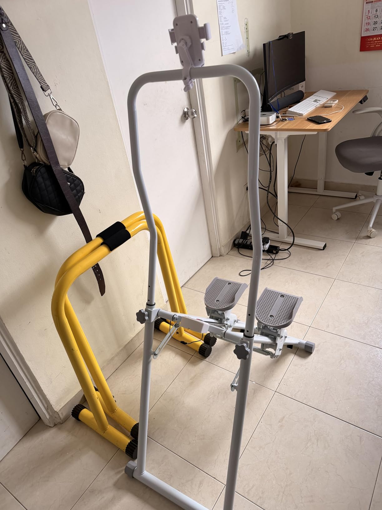 MOMODA Stair Stepper Resistance Adjustable Folding Vertical Climber Machine for Home Gym Full-Body Workout customer photo 2