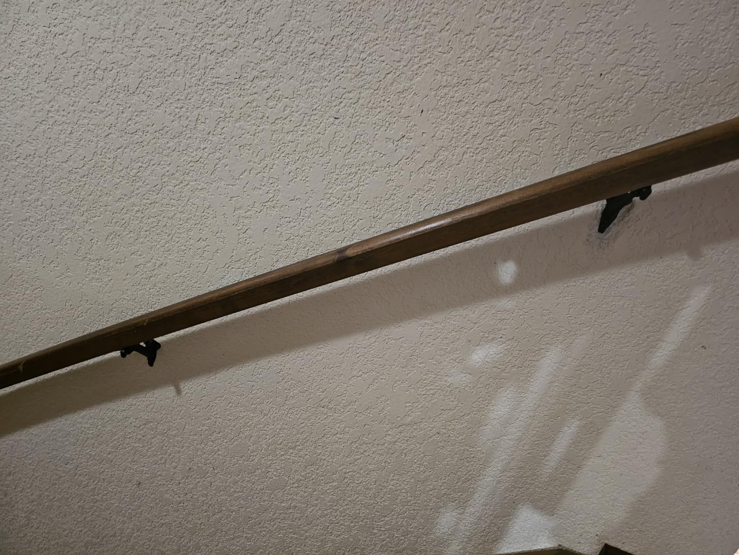 Handrail Brackets for Stairs, 3 Inch, Black, 6 Pack | Heavy-duty 3-inch brackets provide secure support for indoor and outdoor stair handrails customer photo 2