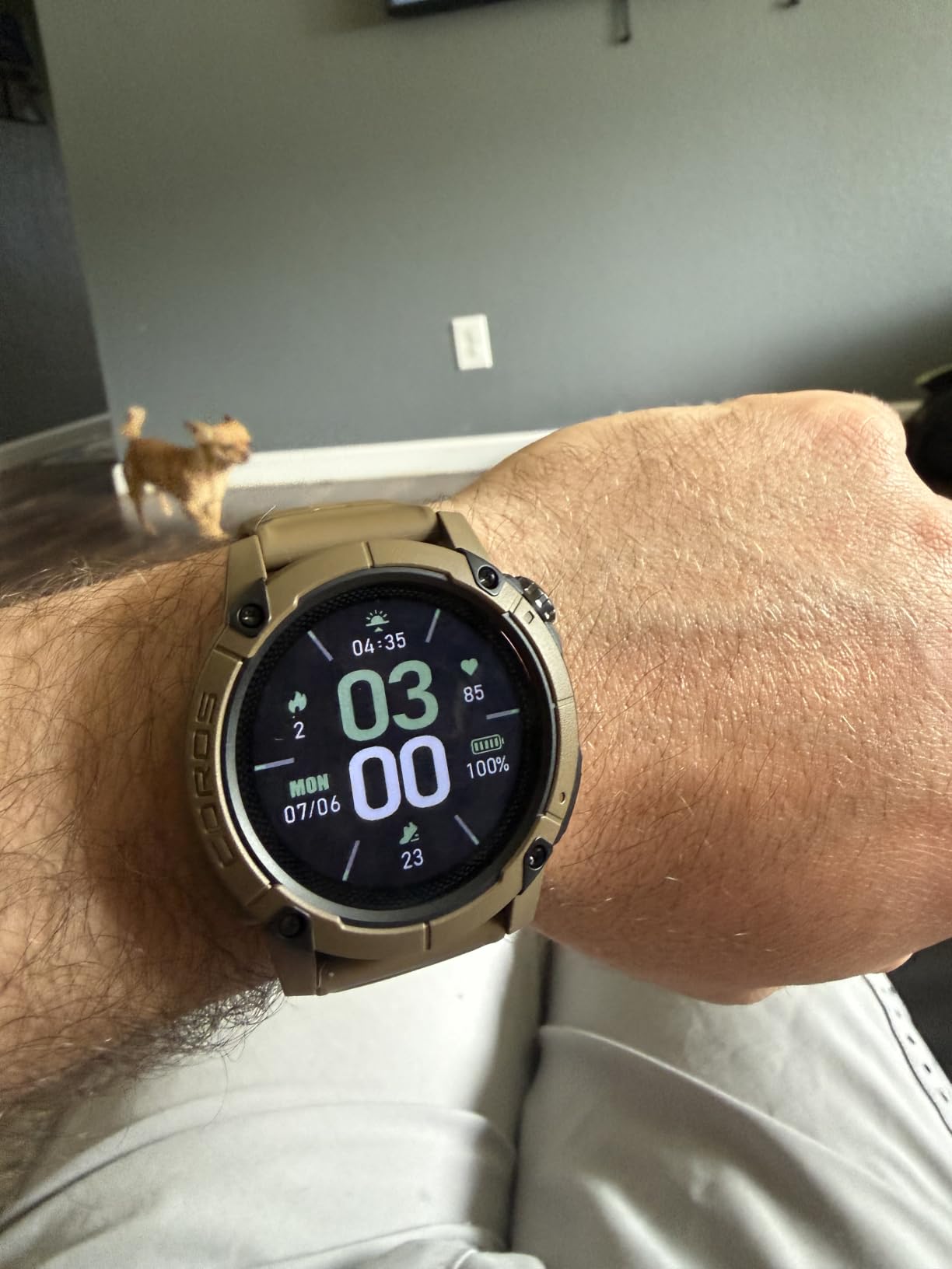COROS Nomad GPS Outdoor Watch, 22-Day Battery Life, Fishing - Brown | Global Maps with Turn-by-Turn Navigation, Voice-Pin Adventure Journal, Fishing Modes customer photo 1