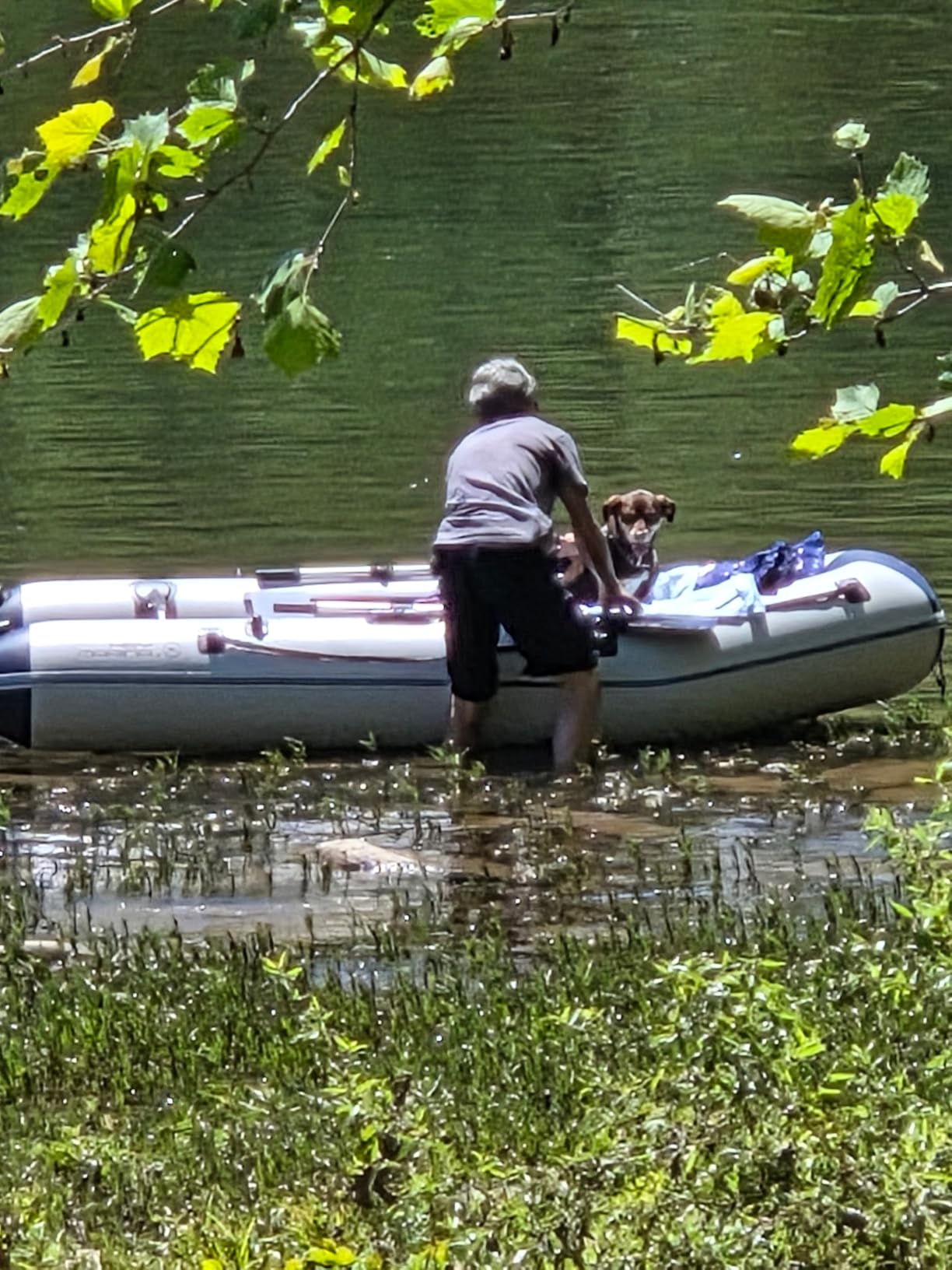 10ft Inflatable Dinghy Boat for Adult with Drop-Stitch Floor 3-4 Person Inflatable Raft with Oars & Carry Bag Heavy-Duty Motor Mount Ready for Fishing Diving Tender or Recreation USCG Approved customer photo 1