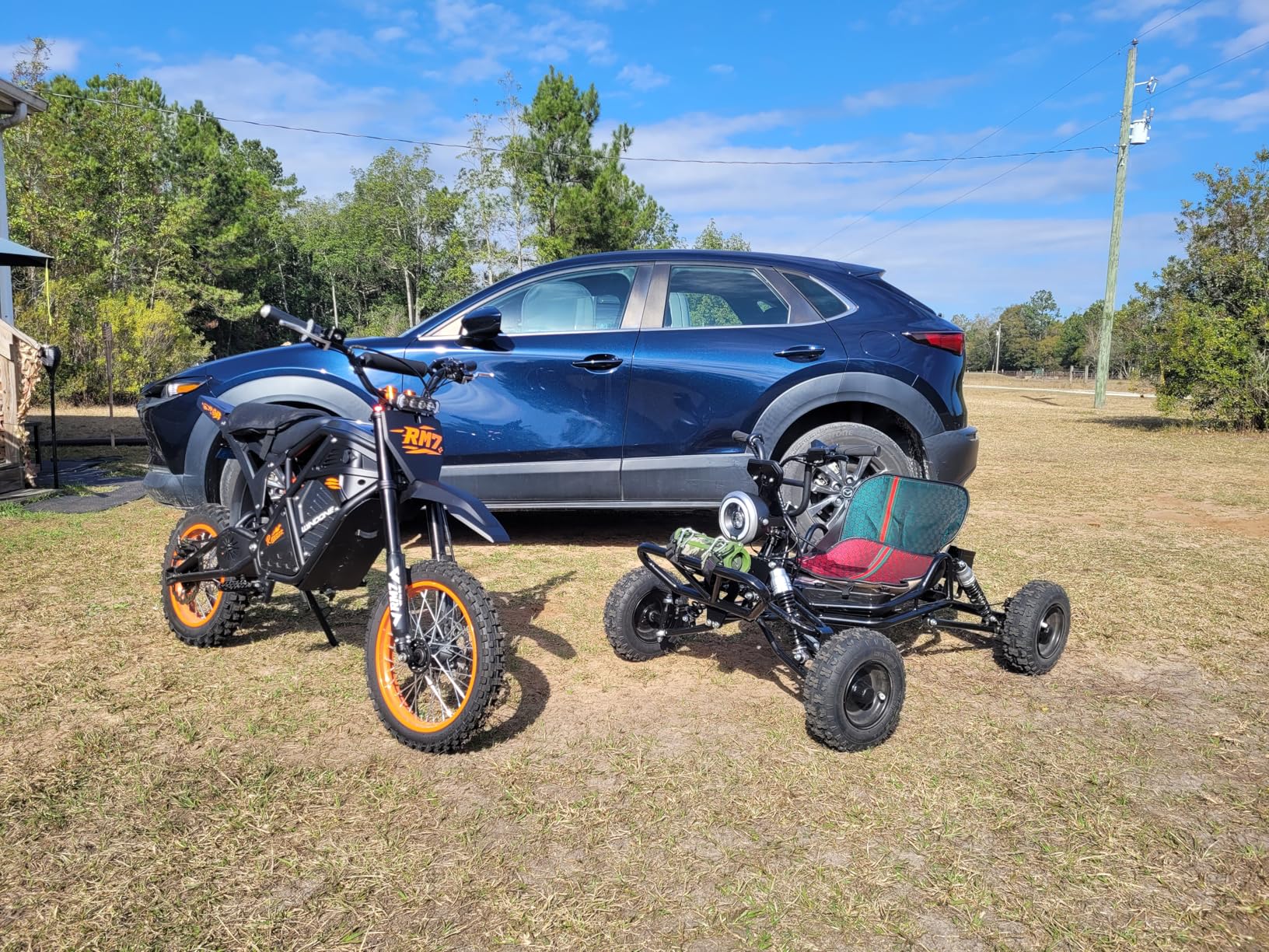 Gas Powered Go Kart, 2 Stroke Go Kart for Adults & Kids with Premium Steel Tubular Frame, Off-Road Kart with 7'' Tires Featuring 2.5L Tank, Hydraulic/Rear Disc Brake, 30MPH customer photo 1