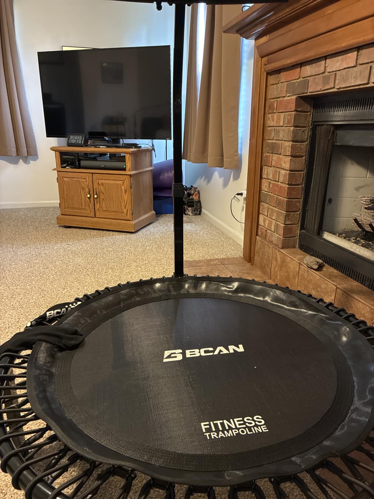 BCAN BT4 Soft Land Pro Adult Bungee Rebounder Trampoline Handle | FED Fitness | 38/40/48 in, 500 lb Capacity, Adjustable Tension Bungees, One-Piece Frame, Quiet Low-Impact Workout, Phone Holder & 2 Socks customer photo 1