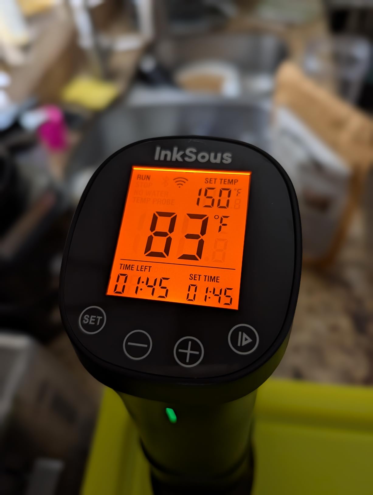 WiFi Sous Vide Cooker 2.4G, 1000W, APP Control, 1°F Accuracy | Sous Vide Machine ISSV-200-W with 18 Preset Recipes, 100-Hour Timer, Temperature Calibration&Alarm, Ultra-Quiet Fast Heating customer photo 1