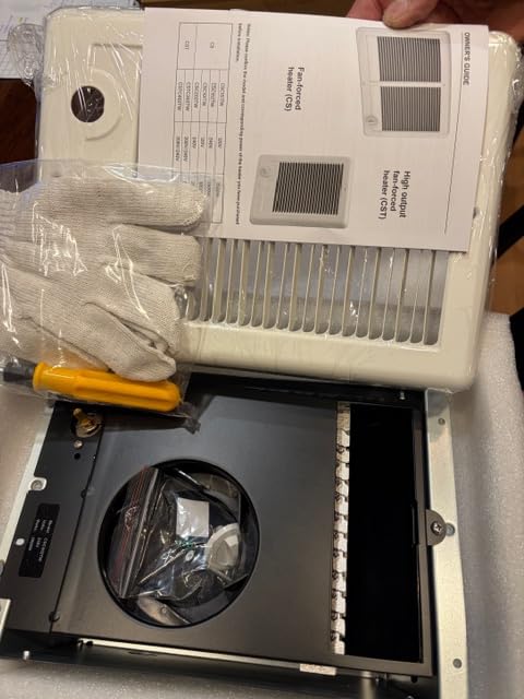 CSC202TW Electric Wall Heater Complete Unit with Thermostat | 2000 Watt 6825BUT, 240 Volt, Part 67507, White customer photo 1
