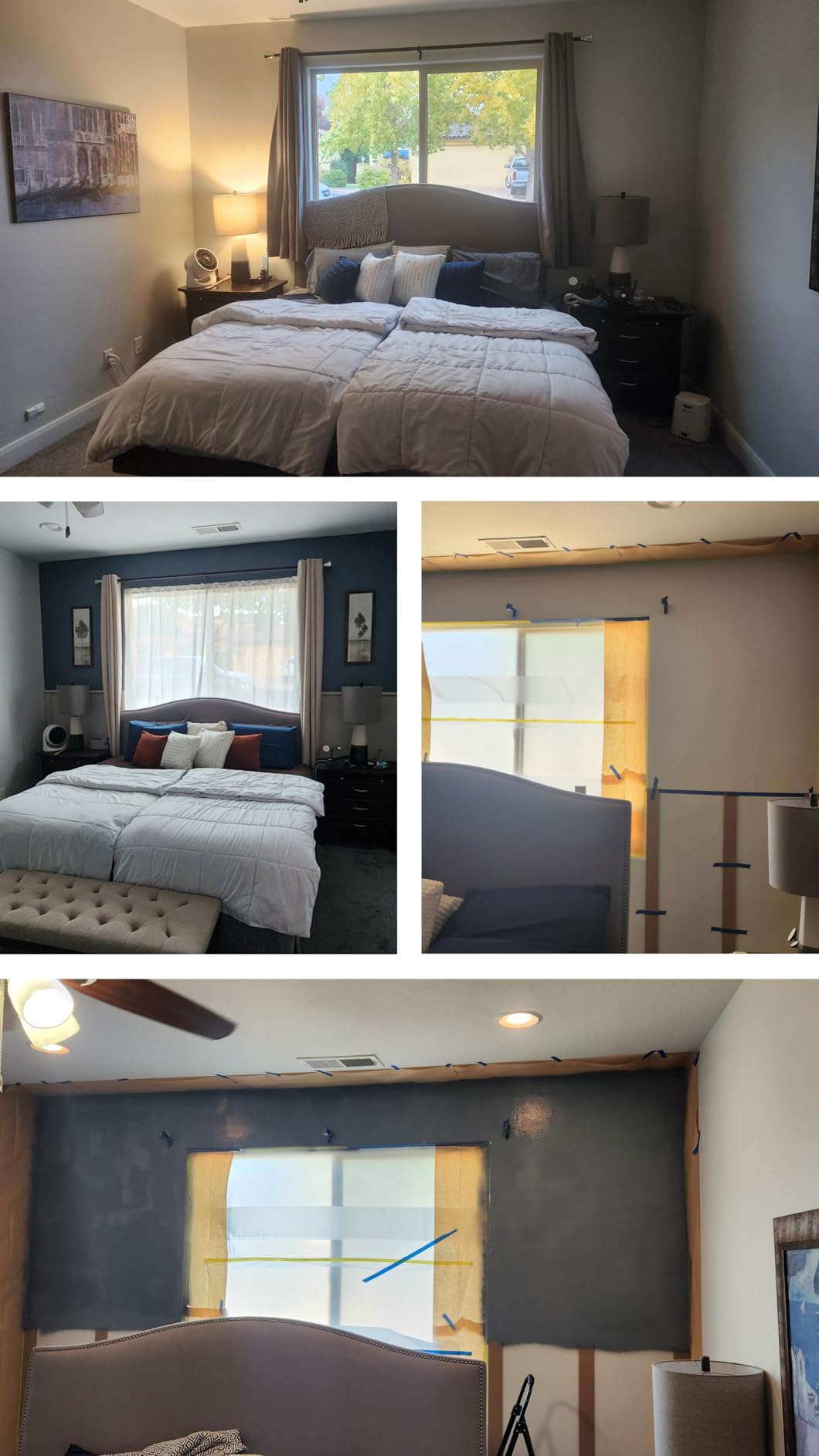 1 Set 94.5 in x 54 in MDF Board and Batten, Paintable Wainscoting Kit, Molding Trim Slat with Edge Strip, Premade Accent Wall Panel for DIY Kitchen Bedroom Living Room Home Decor Covers (94.5 x 54 Inch) customer photo 2