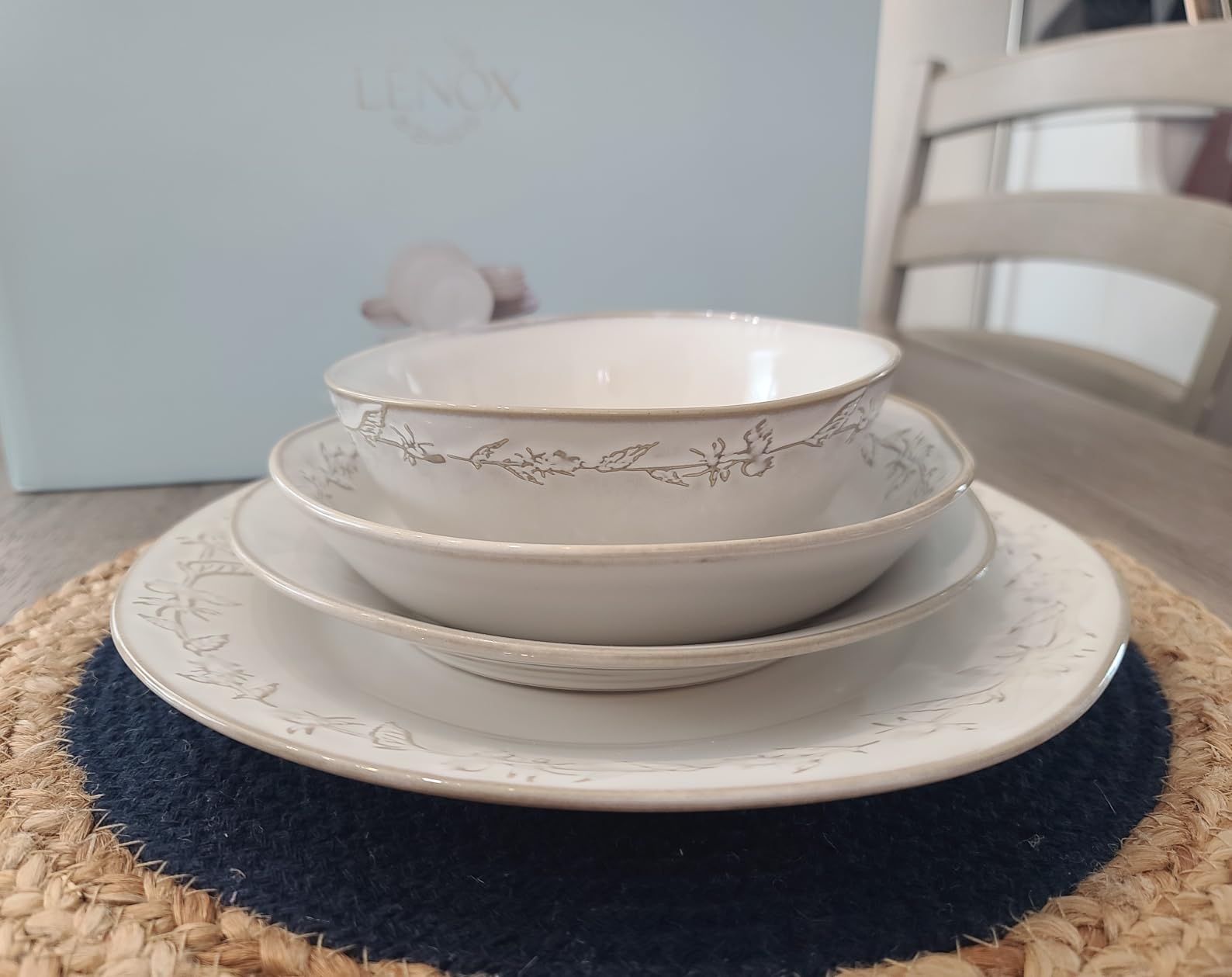 Lenox Homespun Stoneware 16-Piece Dinnerware Set for 4 customer photo 1