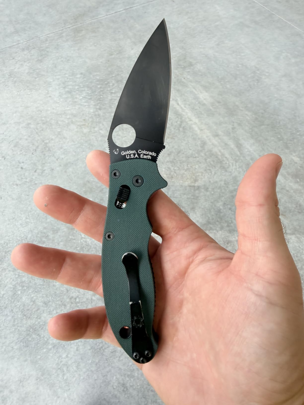 Spyderco Manix 2 Folding Pocket Knife - 3.37