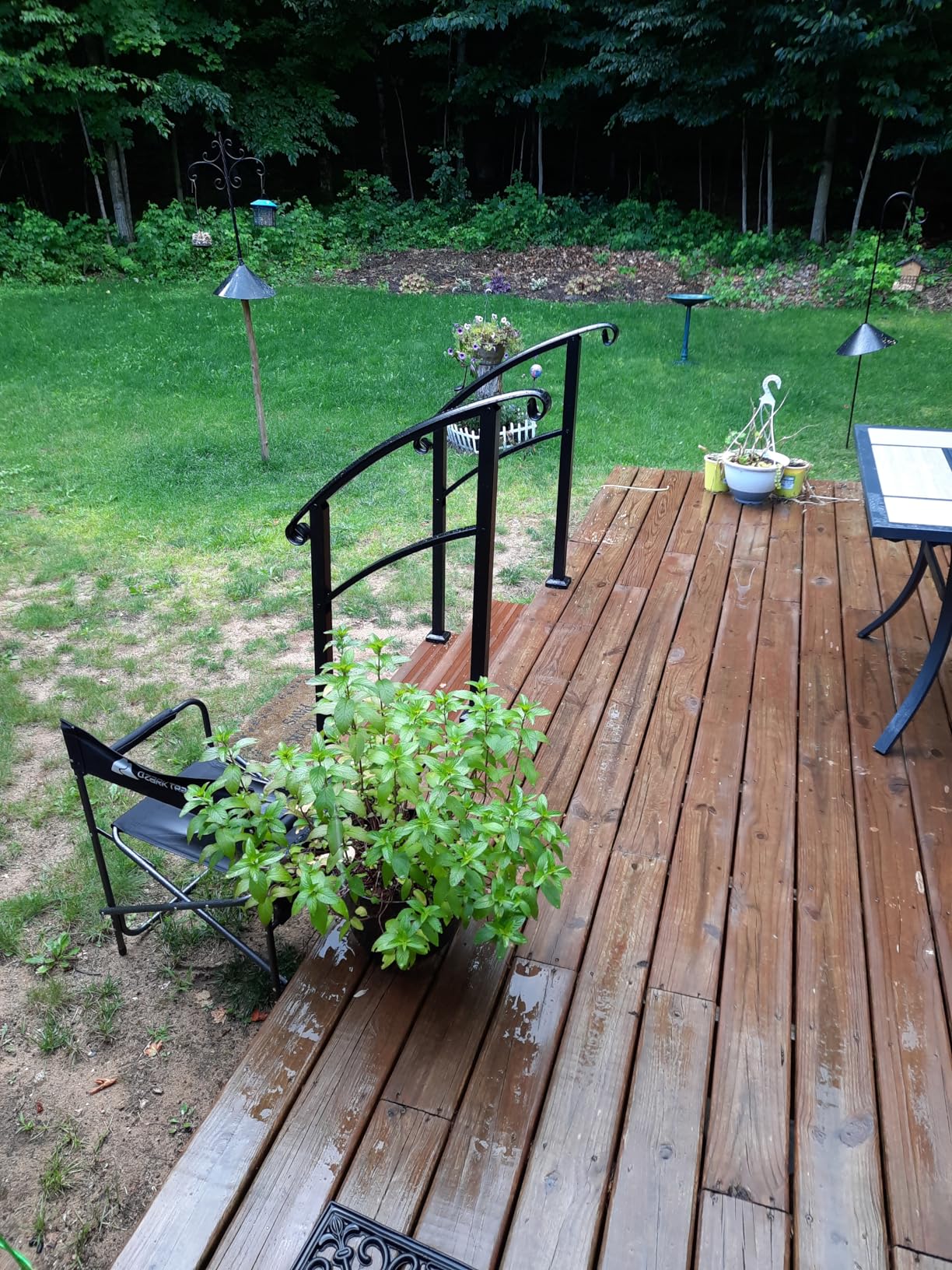 Aluminum Deck Railing Kit, Modular 36 in H. x 5 Ft W Level Railing Kit for Outdoor Steps, Heavy Duty Balustrade System for Deck, Porch, Patio & Balcony (1 Post, 1 Panel) customer photo 1