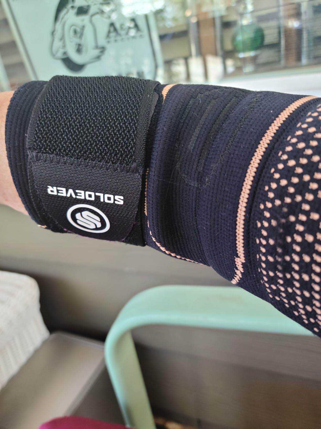 Copper Elbow Compression Sleeve for Tennis Elbow, Tendonitis, Golfers | Medical Elbow Brace with Adjustable Strap, Targeted Support for Weightlifting, Arthritis, Bursitis - Fit for Men & Women customer photo 1