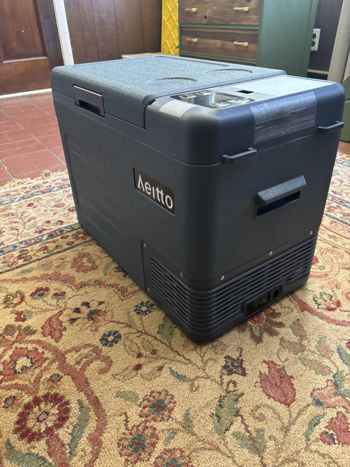 Aeitto 12 Volt Car Refrigerator 30Quart Car Fridge Freezer Electric Cooler Portable Cooler 12V Fridge RV Refrigerator -4F-68F Temp Control 12/24V DC & 100-240V AC for Travel, Camping, RV, Road customer photo 2
