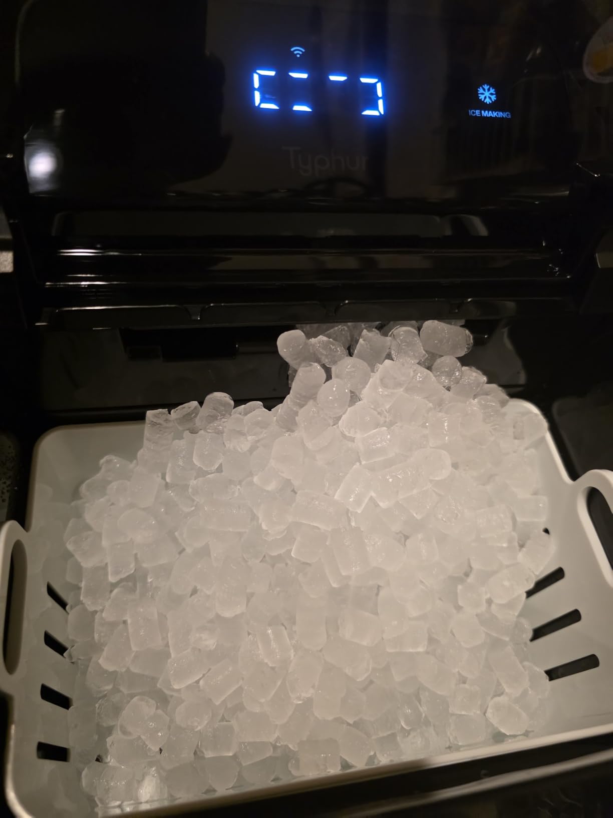 Typhur Smart Nugget Ice Maker Countertop with App Control, Portable, Silver | Pebble Ice Machine, Pellet Ice Maker with Handle, Self-Cleaning Pump, 8 Cleaners, 35lbs/24H for Home, Kitchen, Office, RV customer photo 2