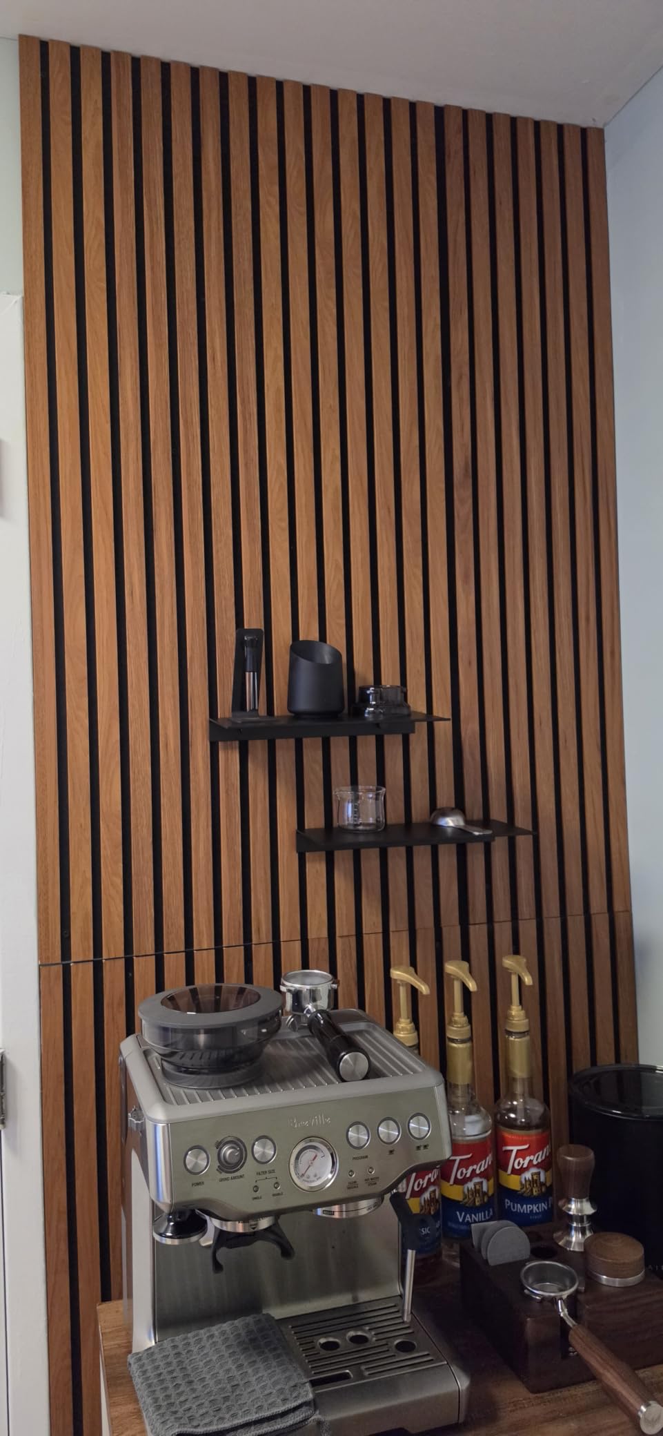 Art3d 4-Pack 47x23.6 Inch Acoustic Panels with Wood Slat Design - Soundproof Wall Panel for Office, Gaming Room & Studio, Ideal for Streamers, Home Workers & Recent Movers, Walnut customer photo 2