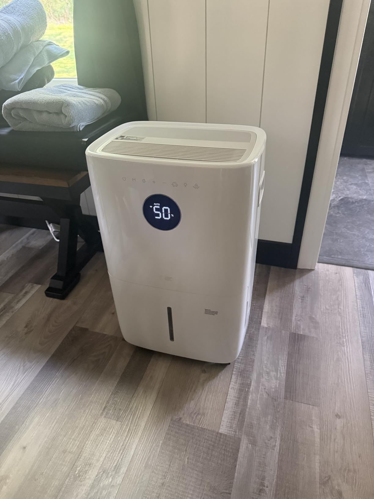 DREO Energy Star 2026 Smart Dehumidifier for Basement, 7L(1.85 Gal) Large Water Tank, Quiet 41dB, Home & Large Room up to 2000 Sq Ft, Drain Hose Included, Auto Humidity Control, 3 Fan Speeds, Timer customer photo 1