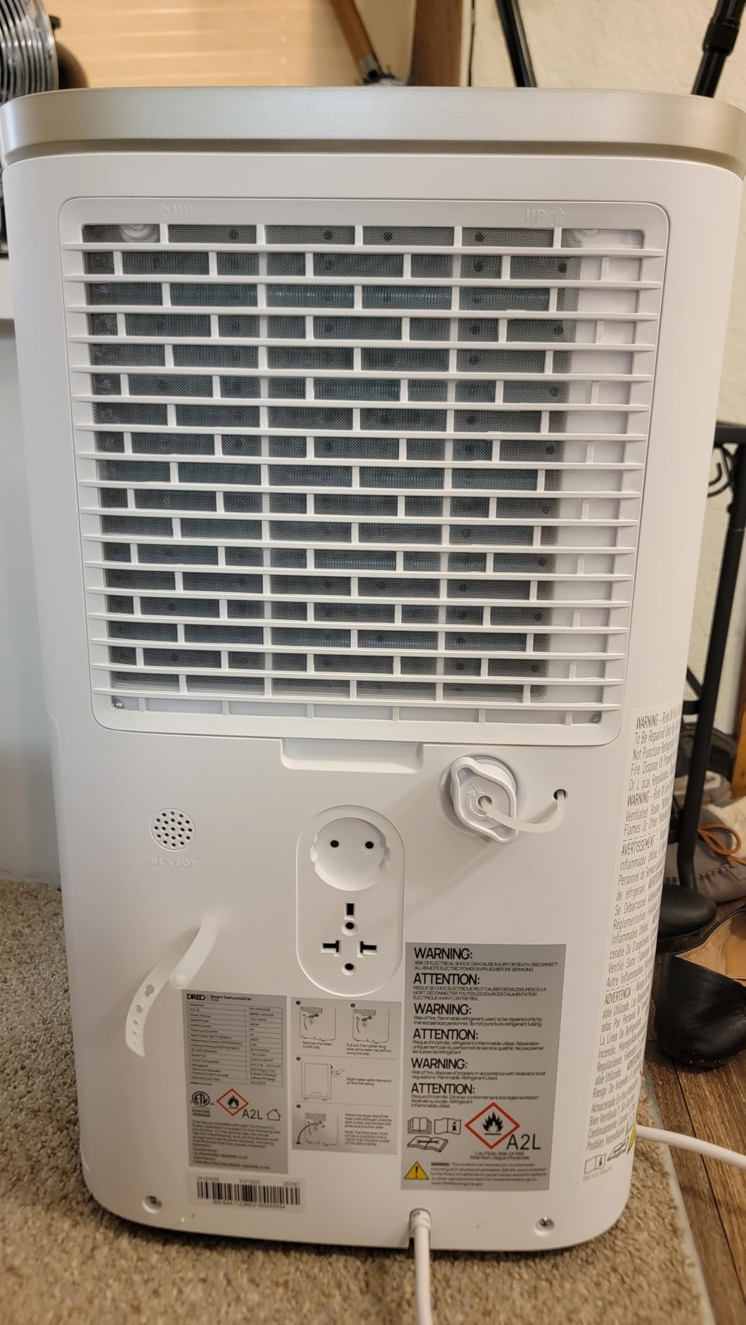 DREO Energy Star 2026 Smart Dehumidifier for Basement, 7L(1.85 Gal) Large Water Tank, Quiet 41dB, Home & Large Room up to 2000 Sq Ft, Drain Hose Included, Auto Humidity Control, 3 Fan Speeds, Timer customer photo 2