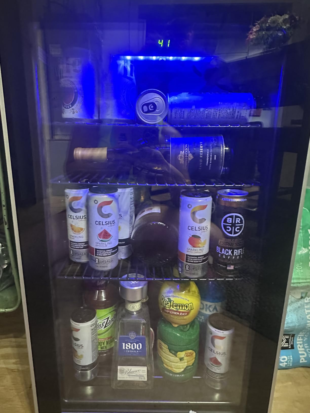Antarctic Star Wine Cooler, Beverage Refrigerator, 16 Bottle Freestanding Quiet Wine Cellar Front Glass Door for Home and Bar, 1.7 Cu.Ft. customer photo 1