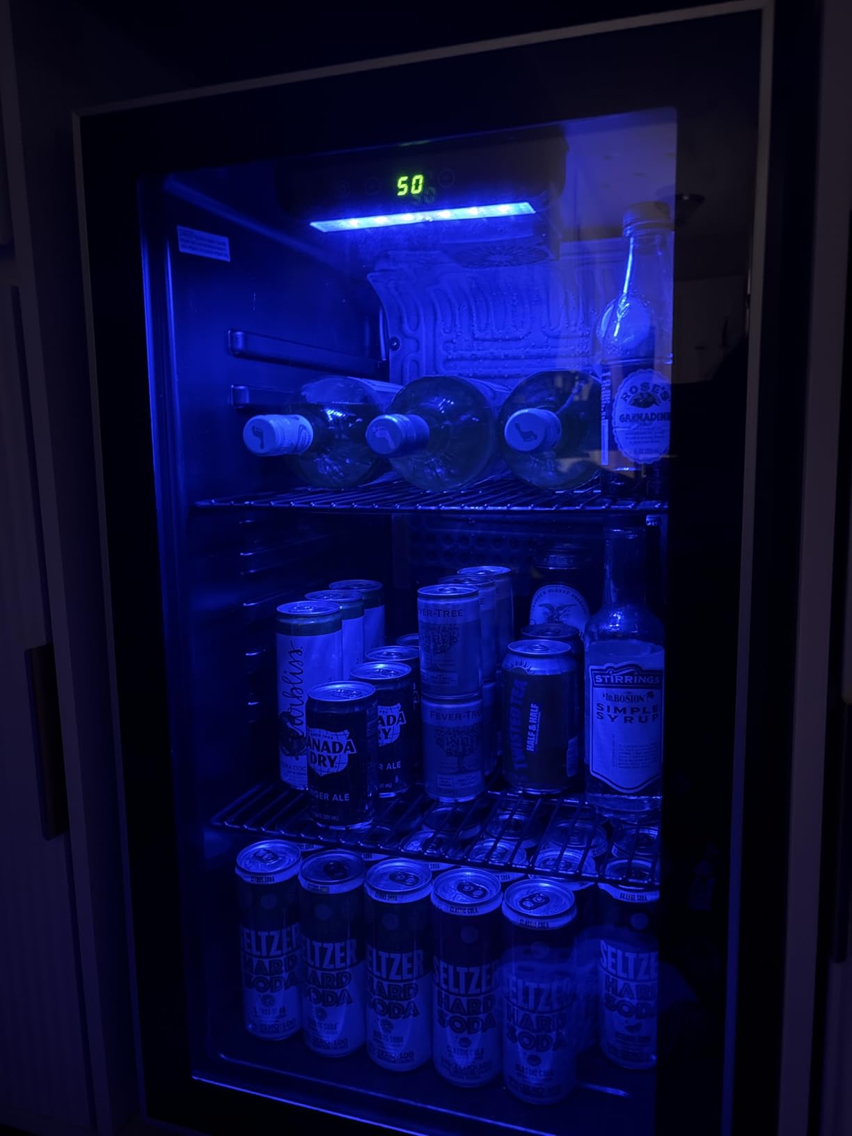 Antarctic Star Wine Cooler, Beverage Refrigerator, 16 Bottle Freestanding Quiet Wine Cellar Front Glass Door for Home and Bar, 1.7 Cu.Ft. customer photo 2