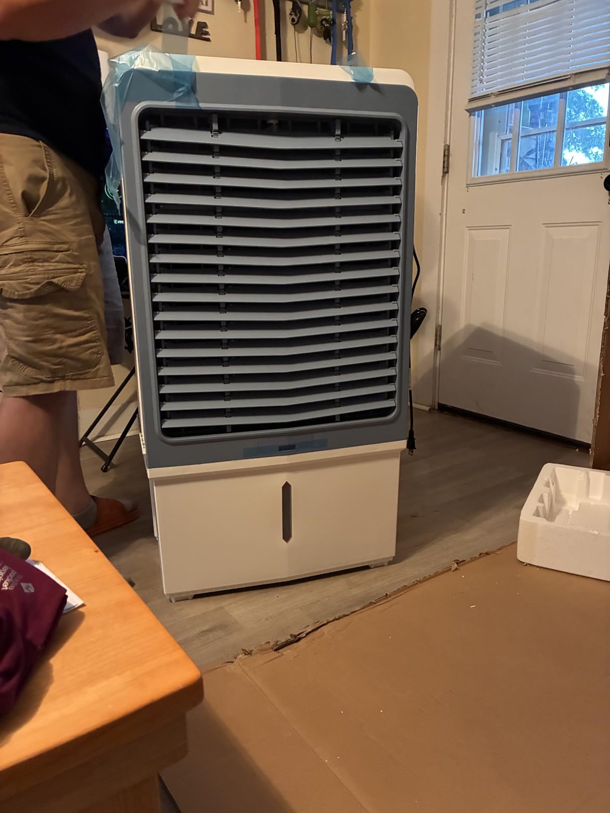 Uthfy 6000 CFM Swamp Cooler Air Conditioner, Outdoor Evaporative Air Cooler with 13.5 Gal Water Tank, 47