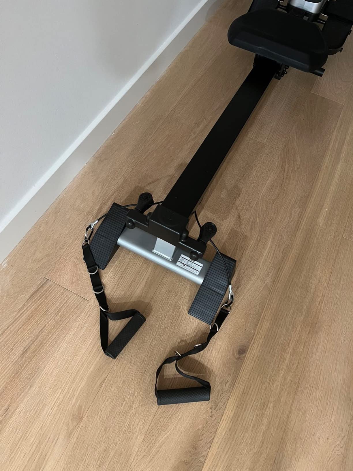 pooboo Rowing Machine for Home, Foldable Magnetic Rowing Machine | 14 Levels Quiet Resistance, Rower Machine with 350 LB Weight Capacity, Comfortable Padded Seat, LCD Monitor, App Support customer photo 2