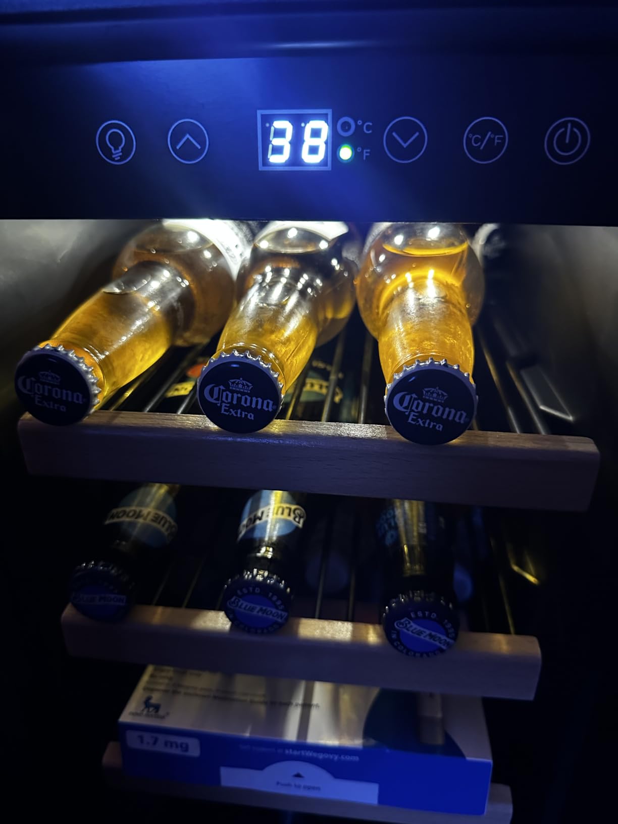 Honeywell 24 Inch Dual Zone Compressor Wine Cooler Refrigerator & Beverage Cooler,Large Freestanding Wine Cellar For Red,White,Champagne or Sparkling Wine,Digital Temperature Control,Stainless Steel customer photo 1