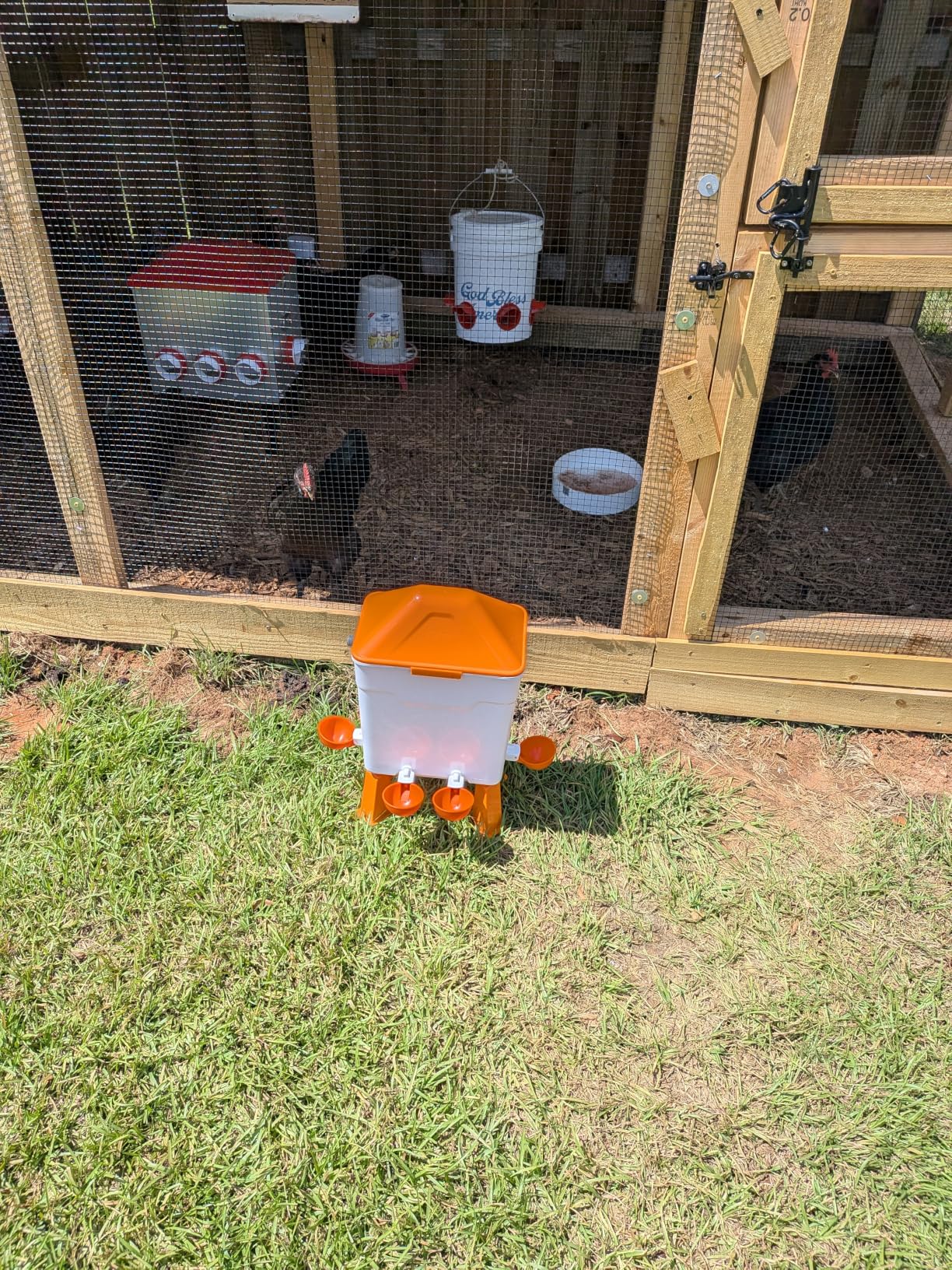Lilyang Automatic Chicken Waterer 3 Gallon, Auto Water Refill with Float Valve customer photo 1