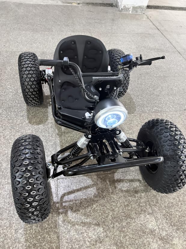 2400W MAX Electric Off-Road Go Kart, Shaft-Driven Buggy with Brushless Motor, 8-Inch Tires, Independent Suspension, Speed & Battery Display, Reverse Gear and Hydraulic Brakes customer photo 1