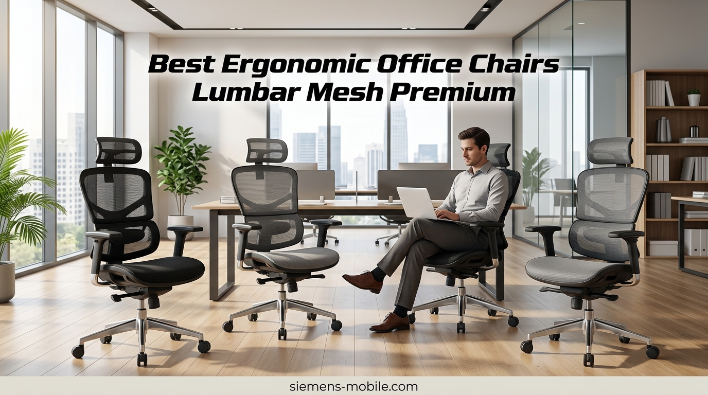 Best Ergonomic Office Chairs Lumbar Mesh Premium