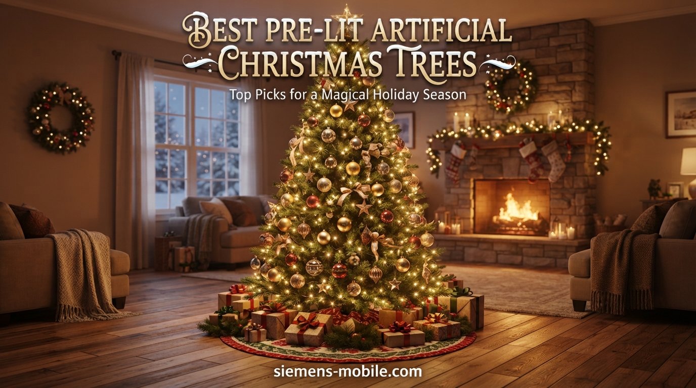best pre-lit artificial christmas trees