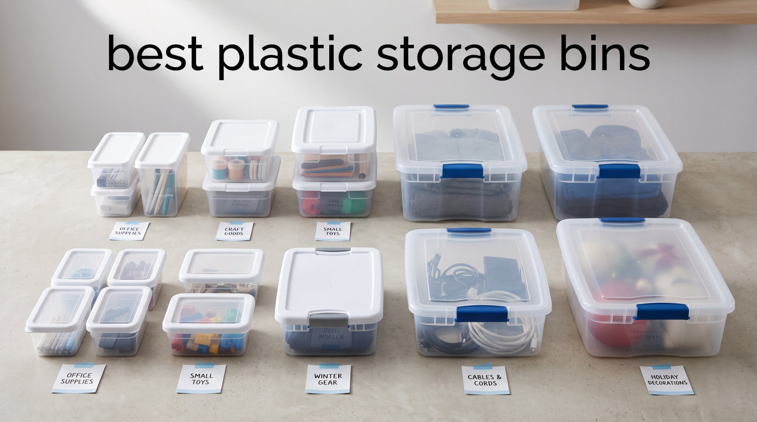 best plastic storage bins