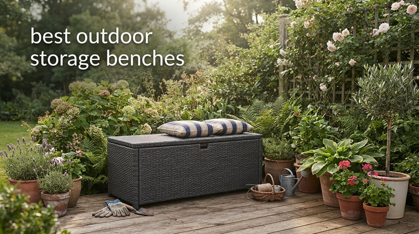 best outdoor storage benches