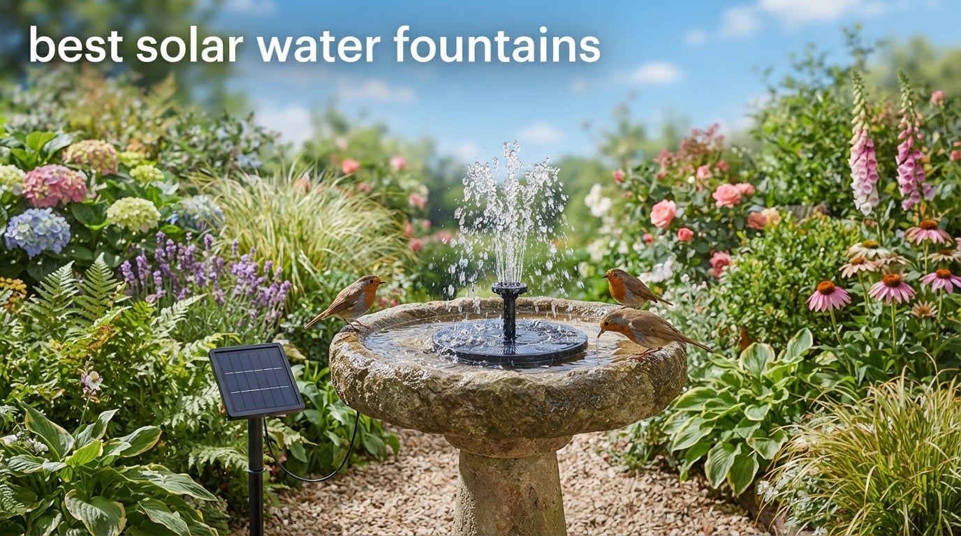 best solar water fountains