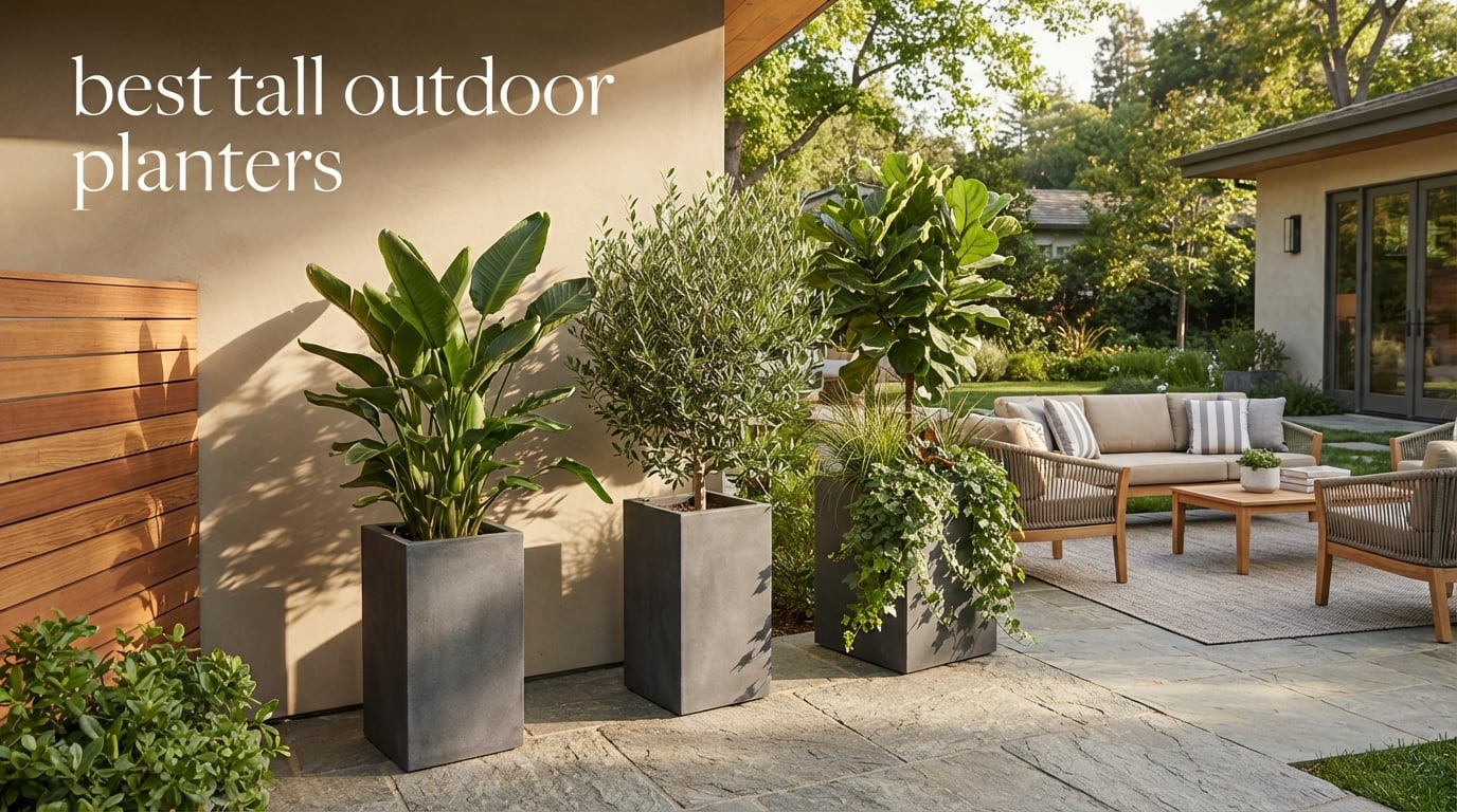 best tall outdoor planters