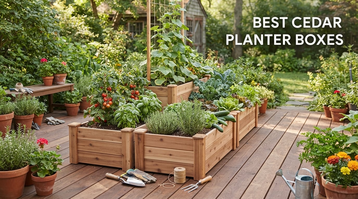 best cedar planter boxes