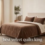 best velvet quilts king