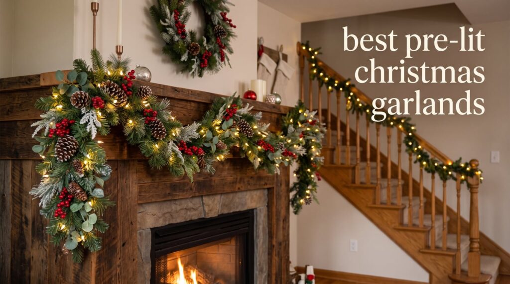 best pre-lit christmas garlands
