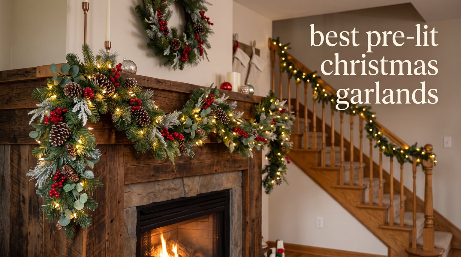 best pre-lit christmas garlands