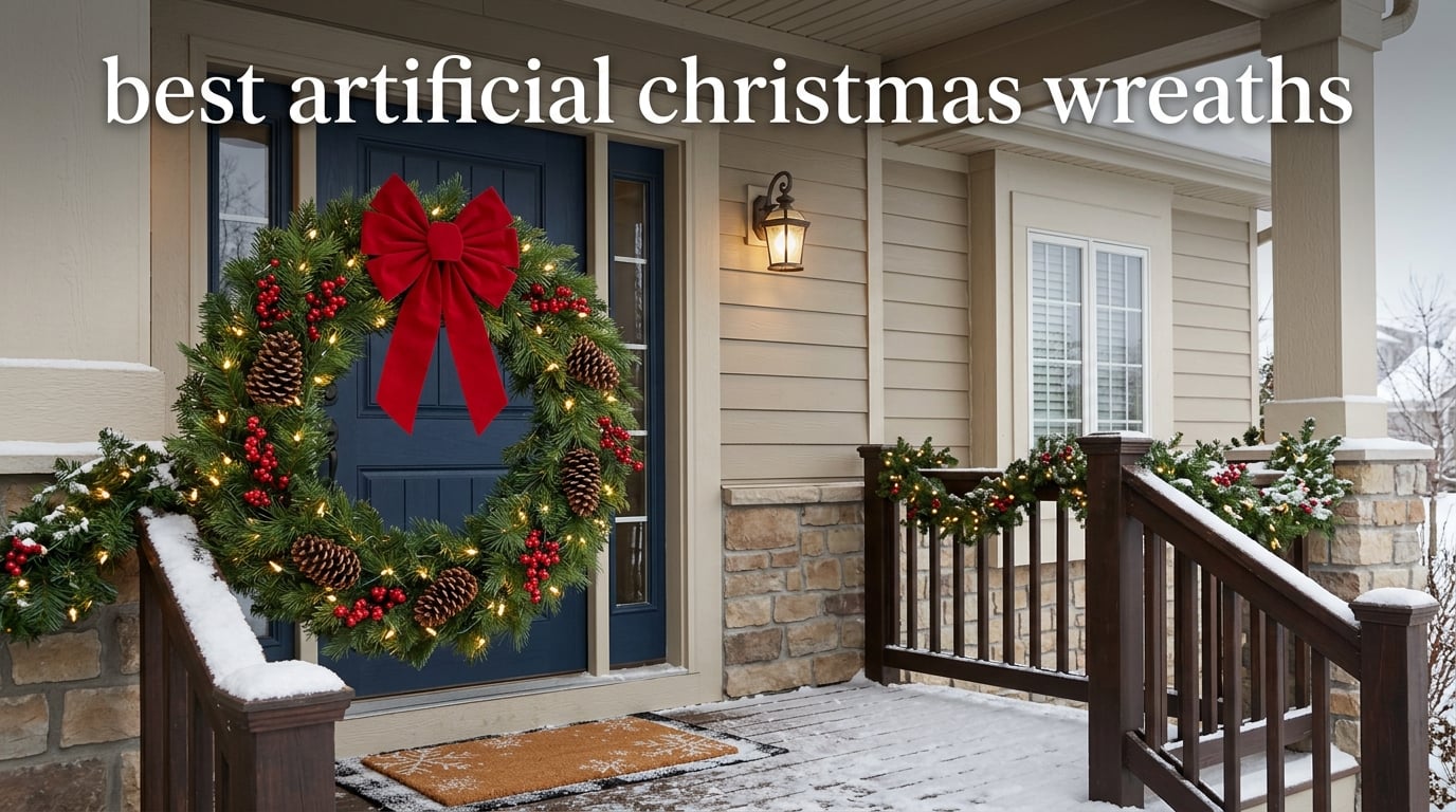 best artificial christmas wreaths