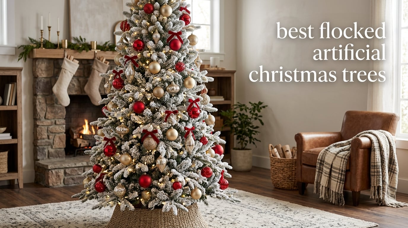 best flocked artificial christmas trees