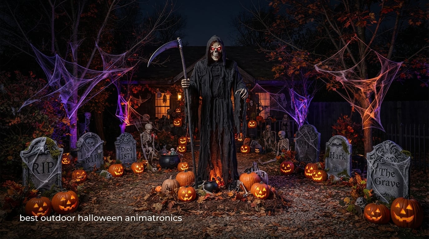 best outdoor halloween animatronics