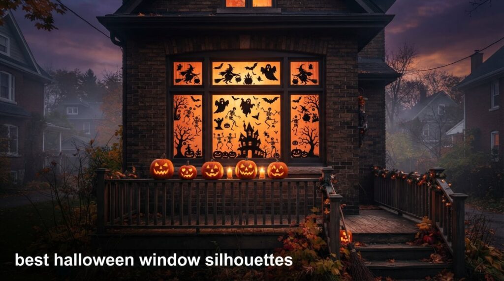 best halloween window silhouettes