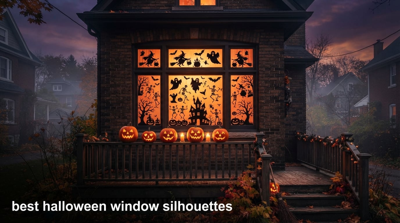 best halloween window silhouettes