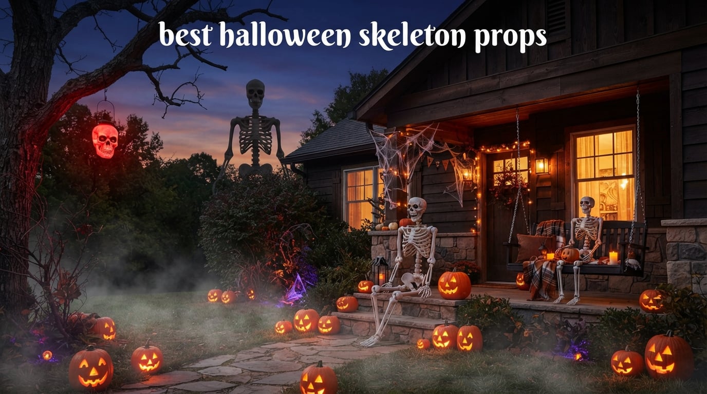 best halloween skeleton props