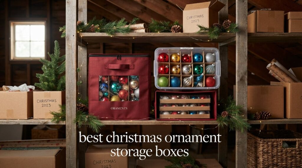 best christmas ornament storage boxes