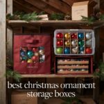 best christmas ornament storage boxes