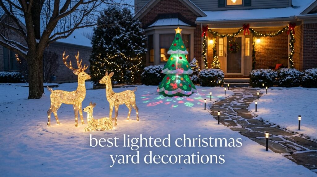 best lighted christmas yard decorations